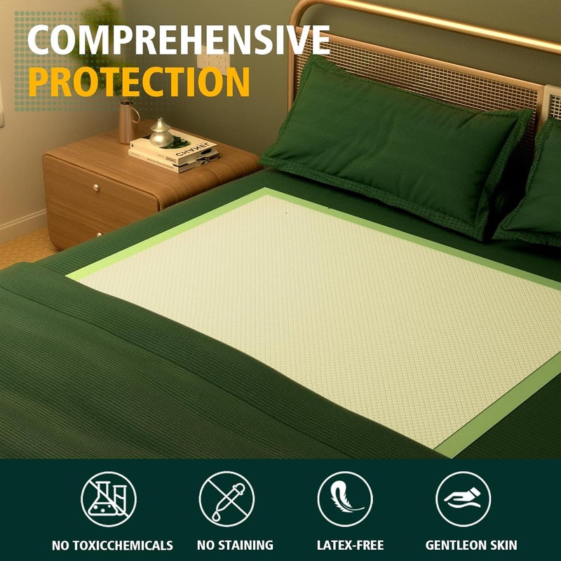 MILDPLUS Disposable Bed Pads 40"X40" Extra Large Pee Pads for Incontinence 140 Gram Heavy Duty Super Absorbent Underpads Waterproof Chucks Pads for Adults, Elderly or Pets [100x100CM, 25pcs] - Image 3